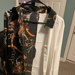 Women’s brand new button up shirt top blouse size small